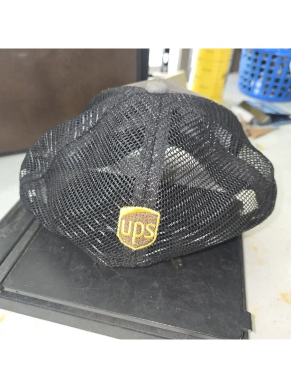 BNSF Railway UPS Peak 2021 BDA Mesh Trucker Hat Snapback Cap One Size Gray Black